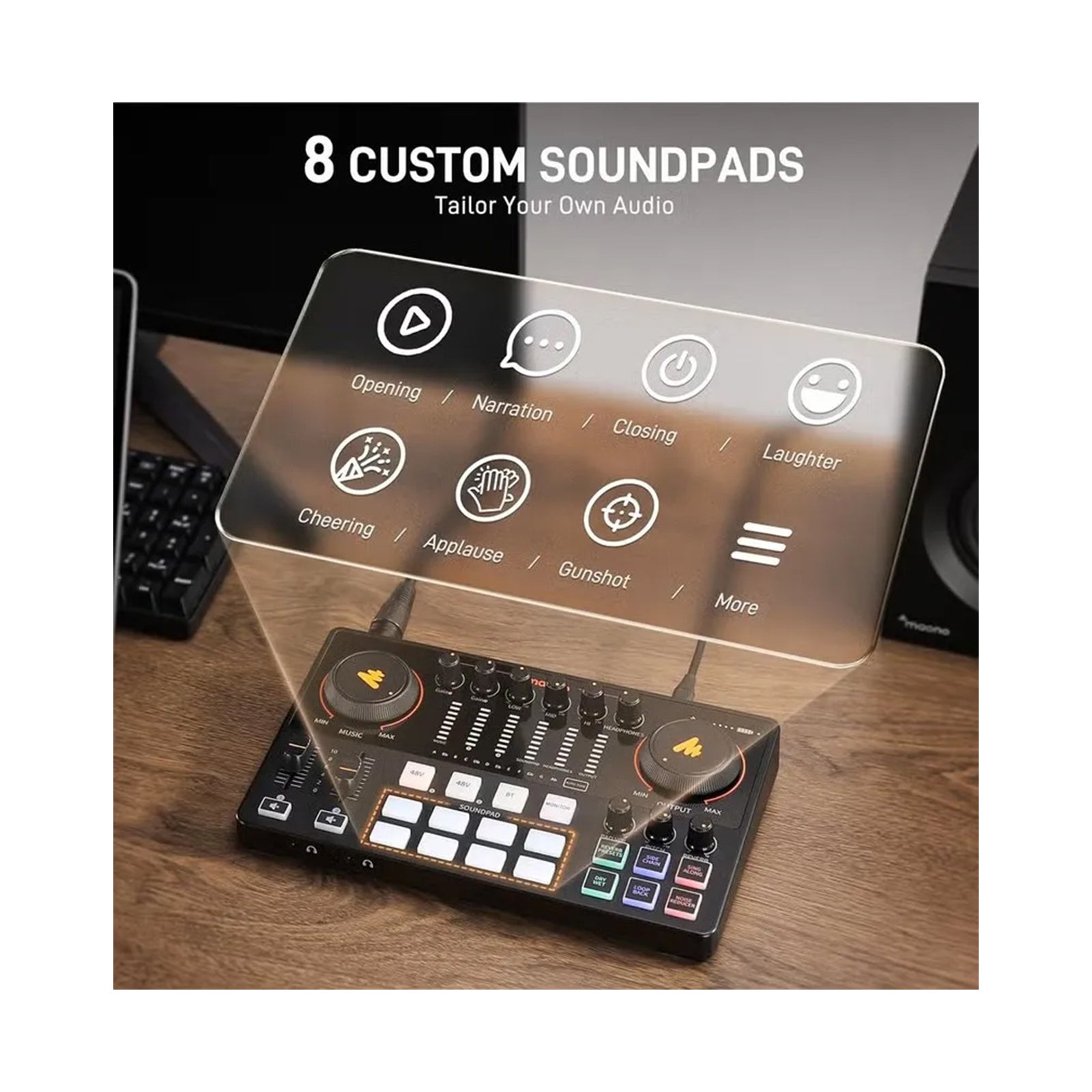 Maono Caster E2 Gen2 Dual XLR Input Audio Interface